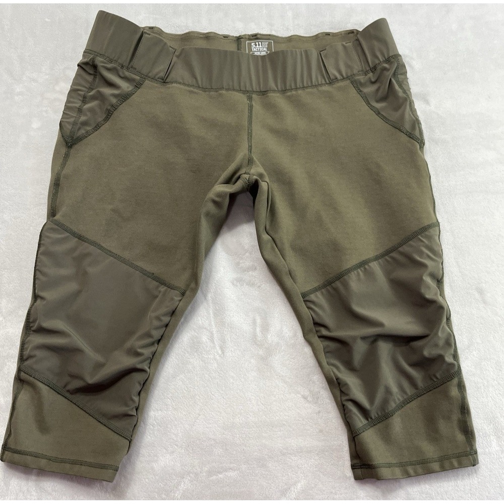 5.11 Tactical Raven Range Short Women XL Green Stretch Stretch Workout Pants